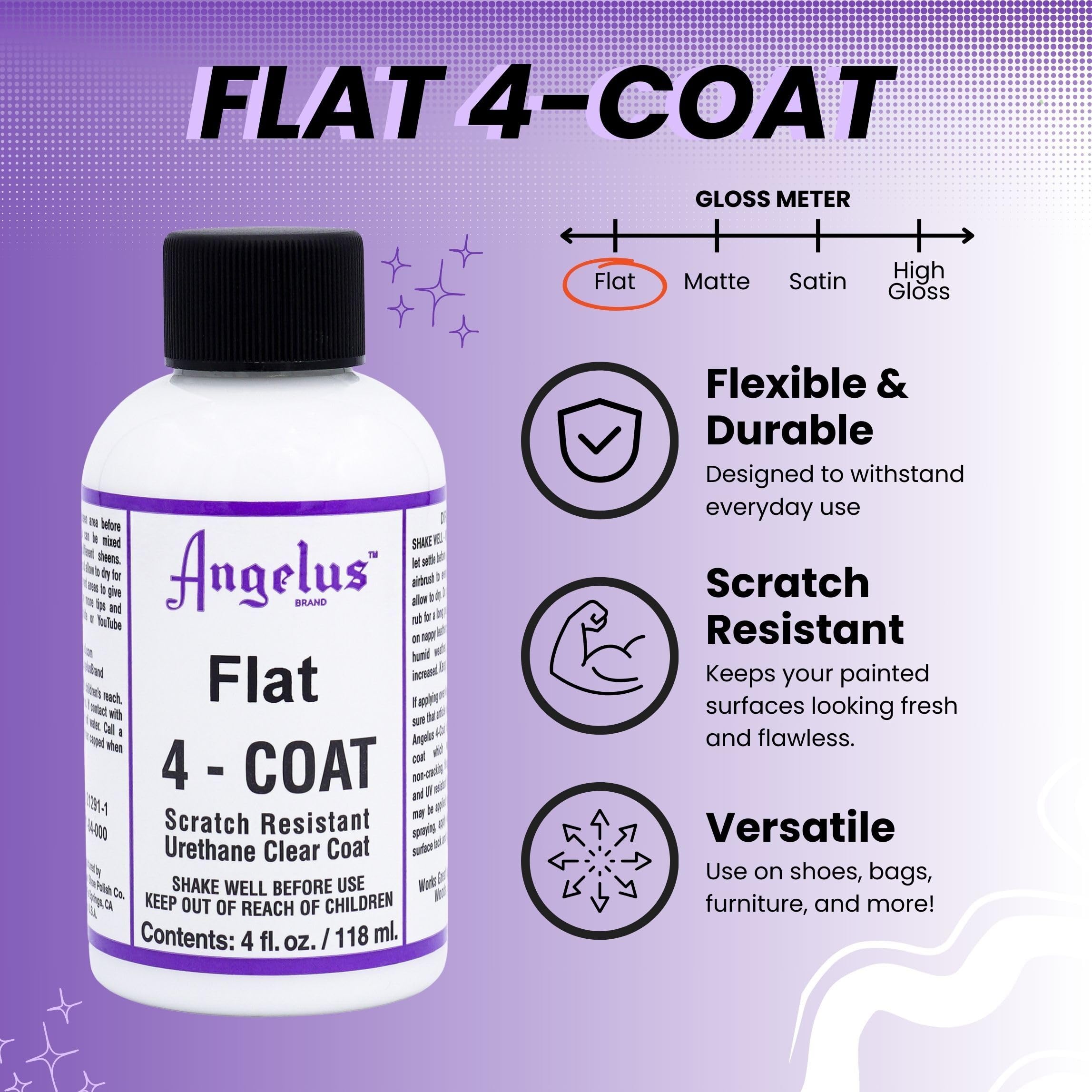 Amazon.com: Angelus Flat 4-Coat Scratch-Resistant Leather Sealer